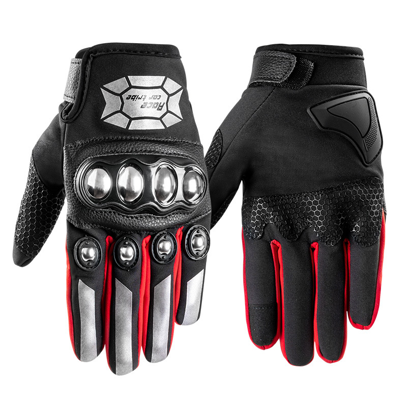 Motocicleta bicicleta guantes de montar suministros pantalla táctil carreras fuera de la carretera al aire libre Caballero completo dedo guantes de protección solar fábrica