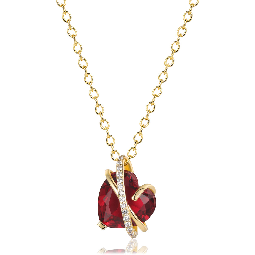 all-the-high-grade-copper-plated-genuine-gold-love-diamond-necklace-red-agate-red-heart-design-sense-female-love-necklace