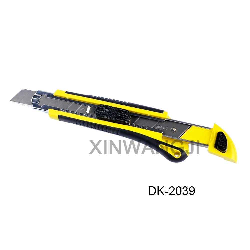 台湾宝工DK-2039自动刀匣式美工刀 自带3片刀片 三连发裁纸刀介刀
