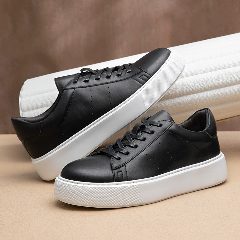 Новая мужская обувь кожаный тренд мужская британская спортивная повседневная кожаная обувь