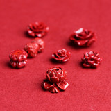 Природная руда, аксессуары в форме цветка, цвета киновари, прямые продажи с завода