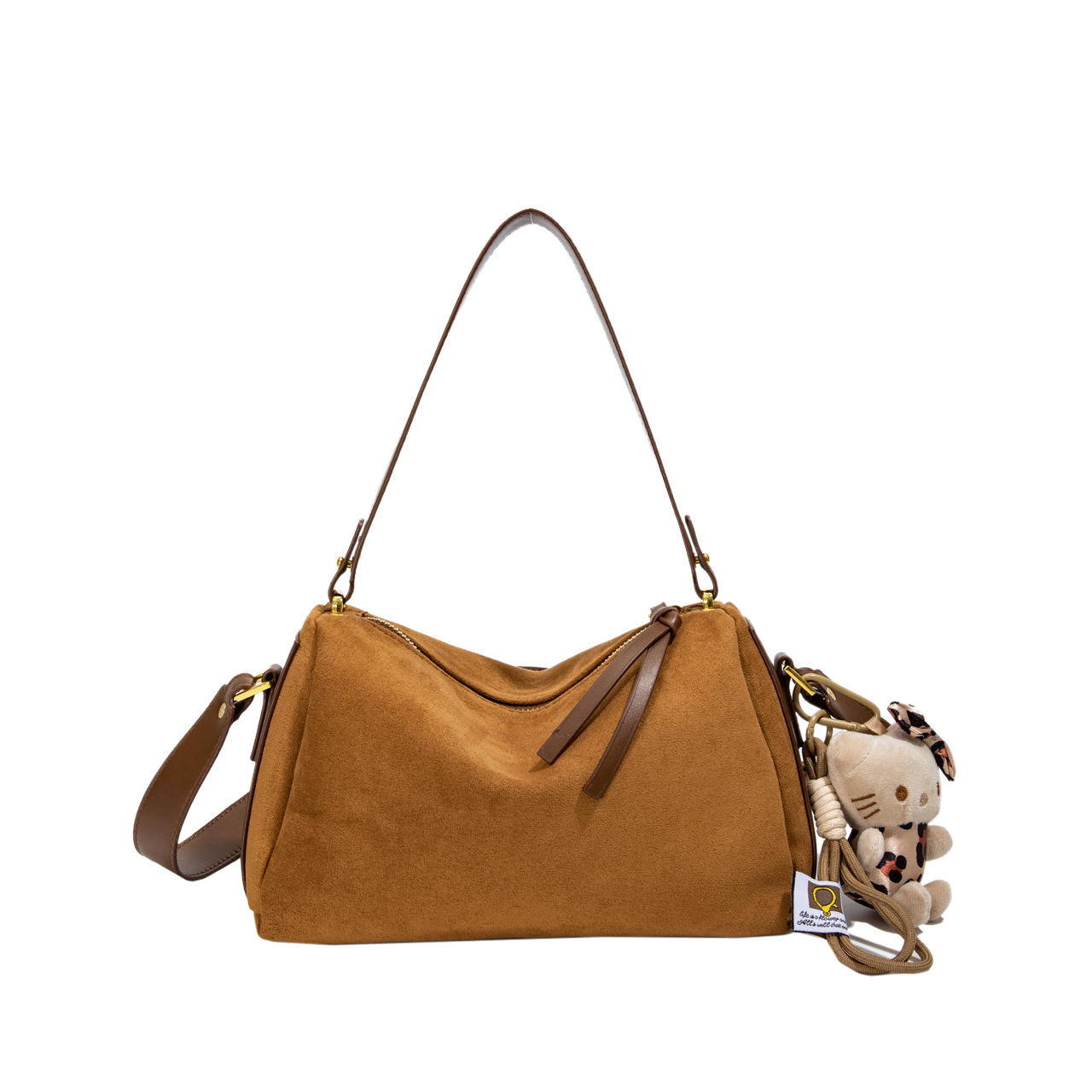 2025 nuevo otoño invierno esmerilado bolso de brazo portátil bolso de hombro de mujer bolso de almohada de viaje simple bolso de mochila
