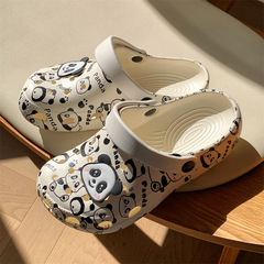 Women's Soft Sole Outdoor Slip-on 2024 Summer New Fairy Wind Thick Heel Cover Cute Slides