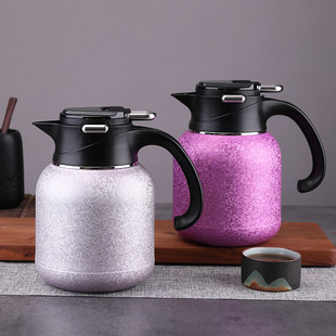 Titanium Coffee Pot, Titanium Stew Teapot, Large-Capacity Intelligent Temperature Display Thermos Kettle, Household Health-Preserving Tea Kettle