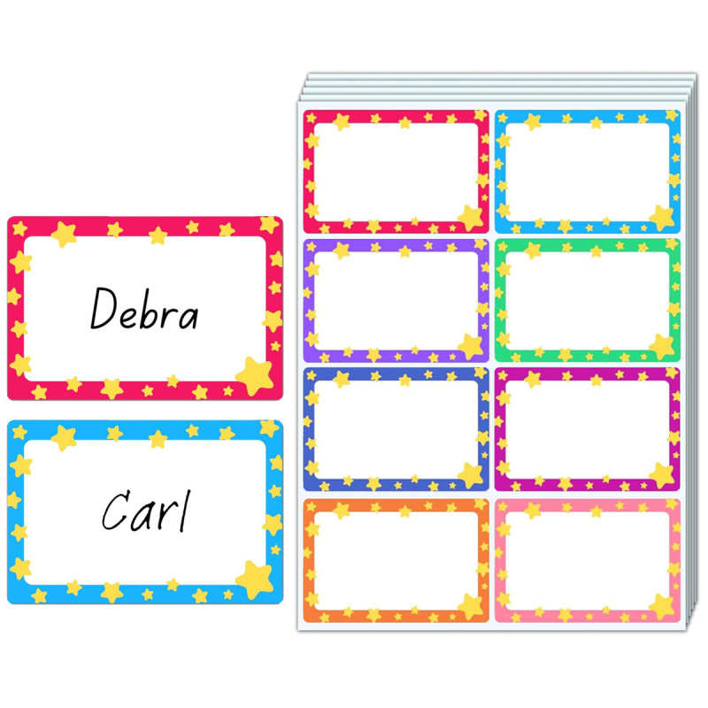 8 Stickers/Pack Cartoon Star Name Tags for Back-To-School Classroom Desk File Name Tags Bulletin Board DIY Decoration 8 Stickers/Pack Cartoon Star Name Tags for Back-To-School Classroom Desk File Name Tags Bulletin Board DIY Decoration