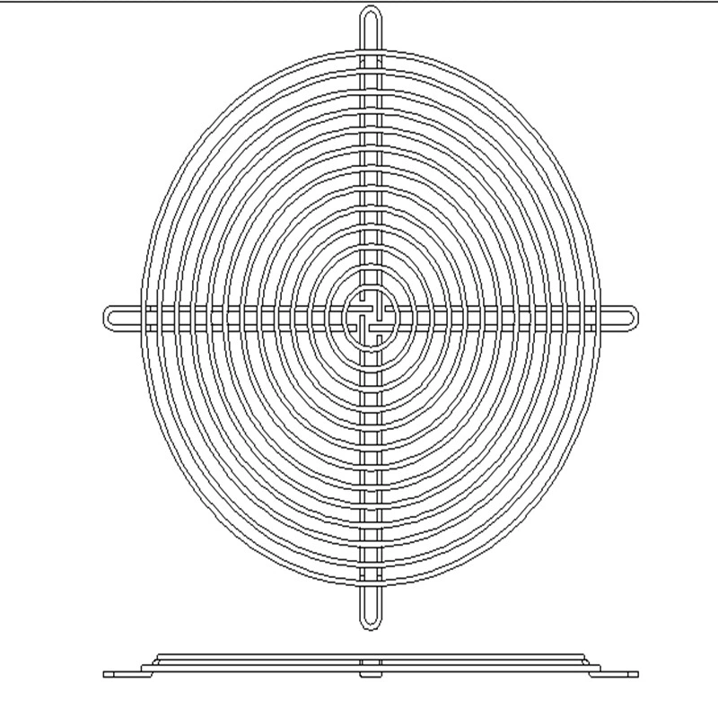 25 см 2,3 проволочный диаметр колена ножка защитная сетка с хромированным серебристым внешним кольцом 215 мм Расстояние отверстия 240 мм