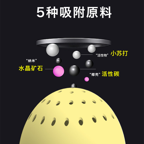 Garness refrigerator household deodorizer box antibacterial and sterilizing baking soda refrigerator deodorizer to remove odor and lock freshness for delivery