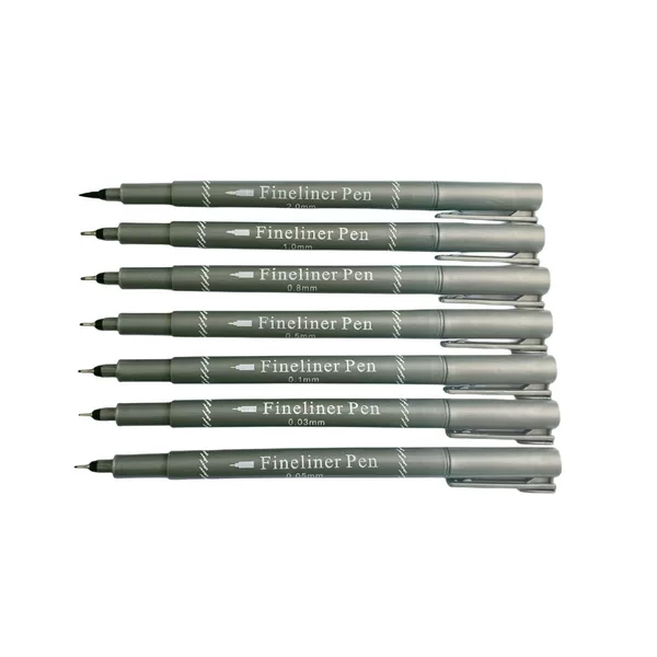 Marker Pen Quick-drying Water-based Gray Rod Black Colorful Student Painting Stroke Ultra-fine Hook Line Pen Boxed Marker Pen
