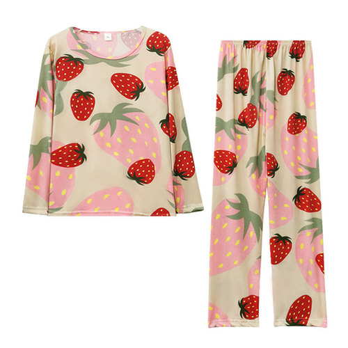 Women's Long Sleeve Pajama Set with Pants, Spring and Autumn New Style, Plus Size Cute Cartoon Pajamas, Winter Homecoming Set, Direct Sales