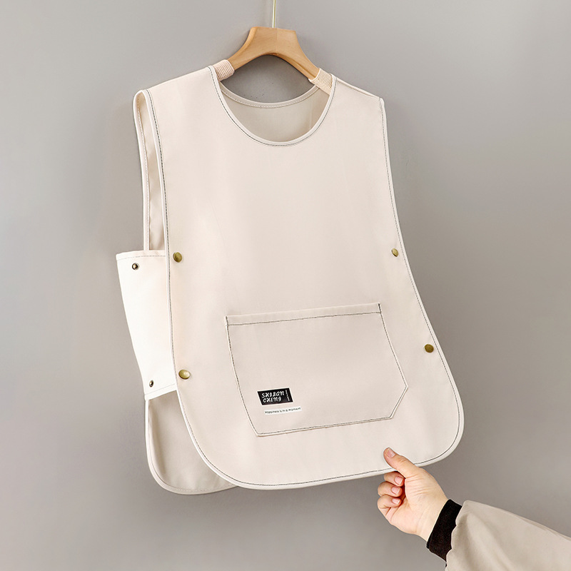 Chaleco delantal hombro red red cocina doméstica 2025 nuevo trabajo impermeable a prueba de aceite impresión de logotipo personalizado femenino