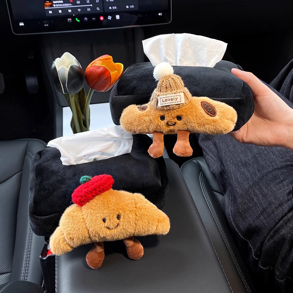Car Seat Belt Shoulder Cover Cute Hornbag Car Safety Belt Protective Cover Anti-collar Car Interior Decoration Supplies
