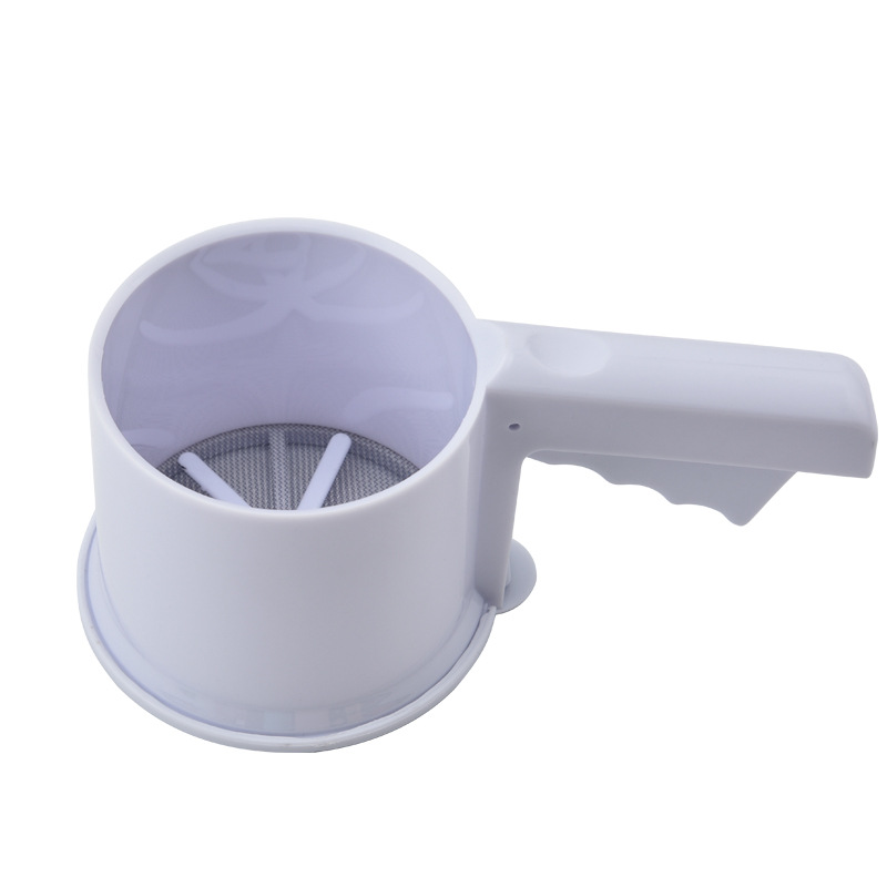 Factory direct sales semi-automatic flour sieve baking tools manual powder sieve household handheld flour sieve filter
