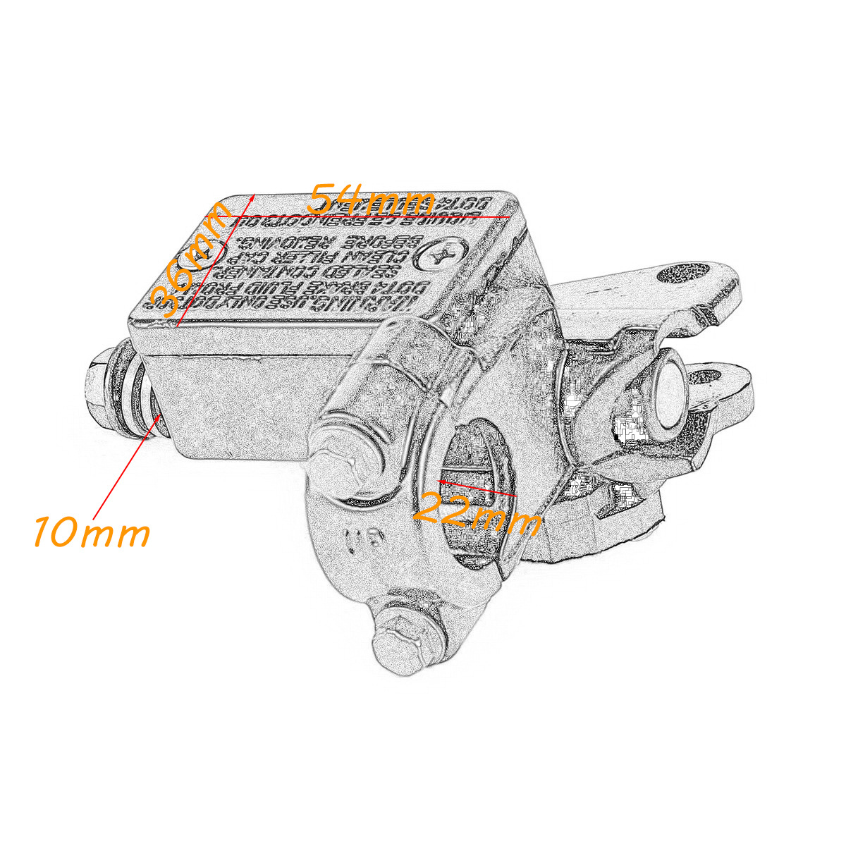 Cross-Border Thai Fourth-Generation Disc Brake Upper Pump Front Right Hydraulic Brake Pump Head for Kawasaki Ninja250, Z125