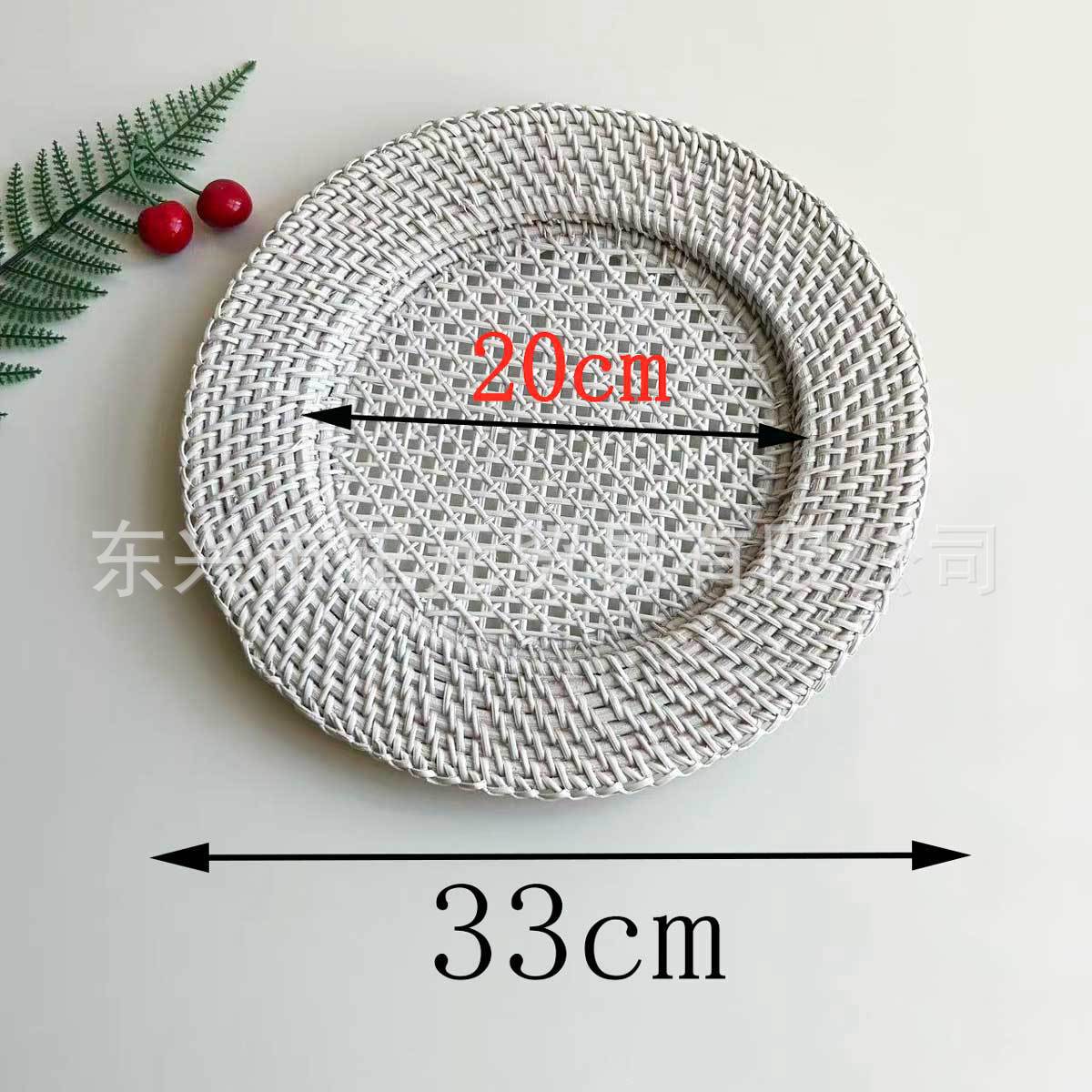 Tray Hollow-White Single Piece 33cm