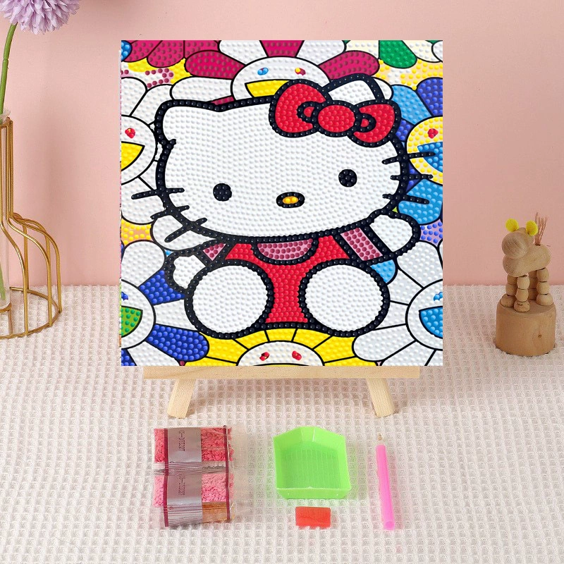 Алмазная вышивка (canvas) Genshin Impact DIY, 20×20 / 30×30, деревянная внутренняя рама и набор инструментов