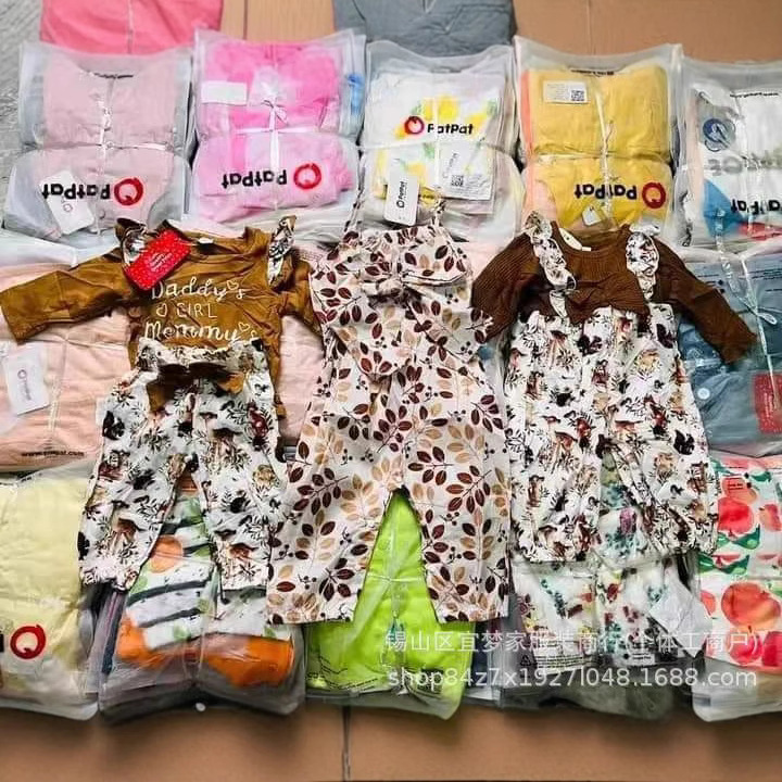 2025 New Patpatkids Export Kidsren's Fashion Trendy Kidsren's Clothing Suits Export Manufacturers Direct Sales