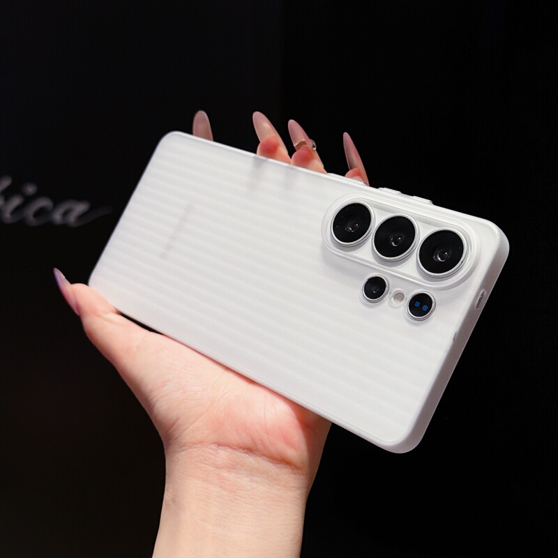 Skin-Like Matte Translucent Phone Case Suitable for Samsung S25Ultra, S24 Anti-Drop, S25Plus New Model, Simple Style
