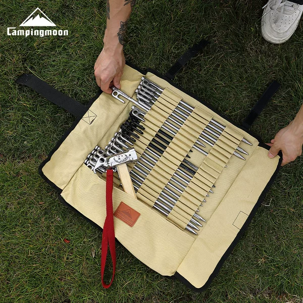 Coleman B- 135 large camp nail bag thick canvas portable field can be placed a total of 20 camp nail camping