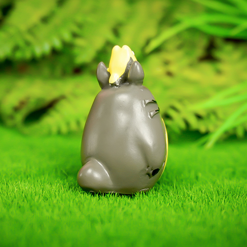 Paisajismo de acuario Adornos de Mi vecino Totoro con bolas de masa de arroz Muñeca Hayao Miyazaki Cute Cure Cartoon Chacha Combinación Micropaisaje