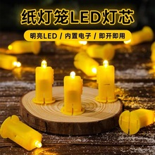 led灯笼电子灯配件DIY手提灯芯纸灯笼材料包必备小灯串厂家批发款