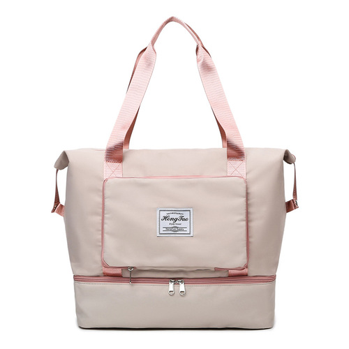Travel bag  new trendy women's large-capacity folding handbag maternity luggage bag short-distance storage bag fitness bag