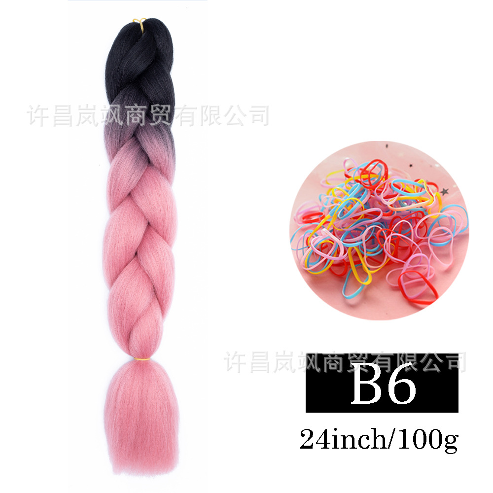 Peluca de trenza grande africana, color, trenza sucia, cuerda para el cabello, degradado, fibra química, trenza grande, reggae, hip-hop, trenza sucia, trenza