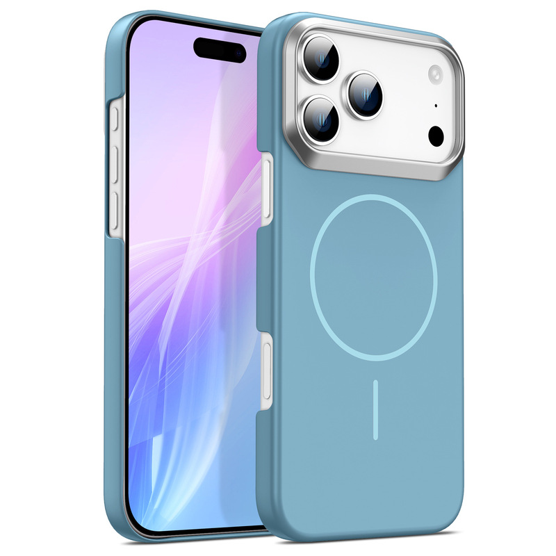 金甲肤感细圈磁吸适用iPhone17PROMAX磨砂手机壳苹果16高级感防摔|undefined