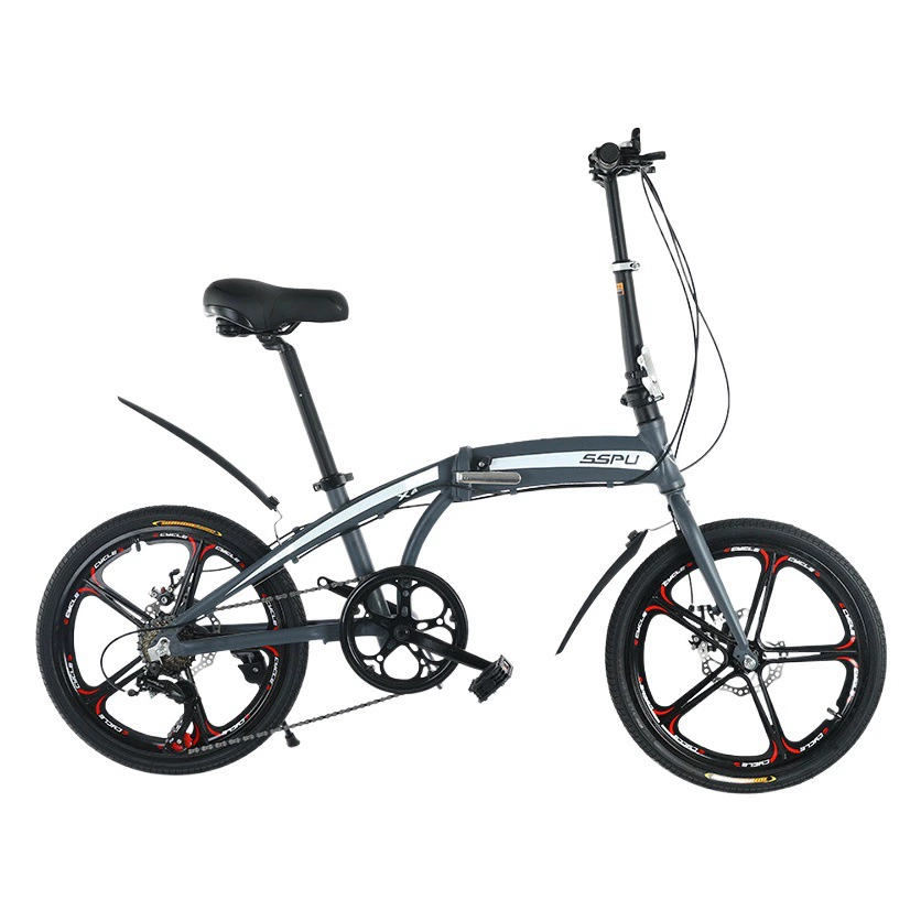 Новый легкий портативный 20-дюймовый складной велосипед из алюминиевого сплава, сверхлегкий велосипед с регулируемой скоростью для взрослых и детей, оптовая продажа
