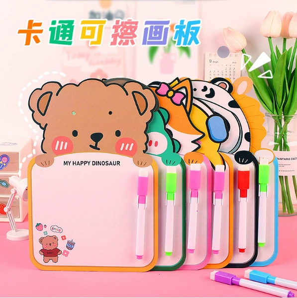 Cartoon erasable drawing board for students, 5 pieces