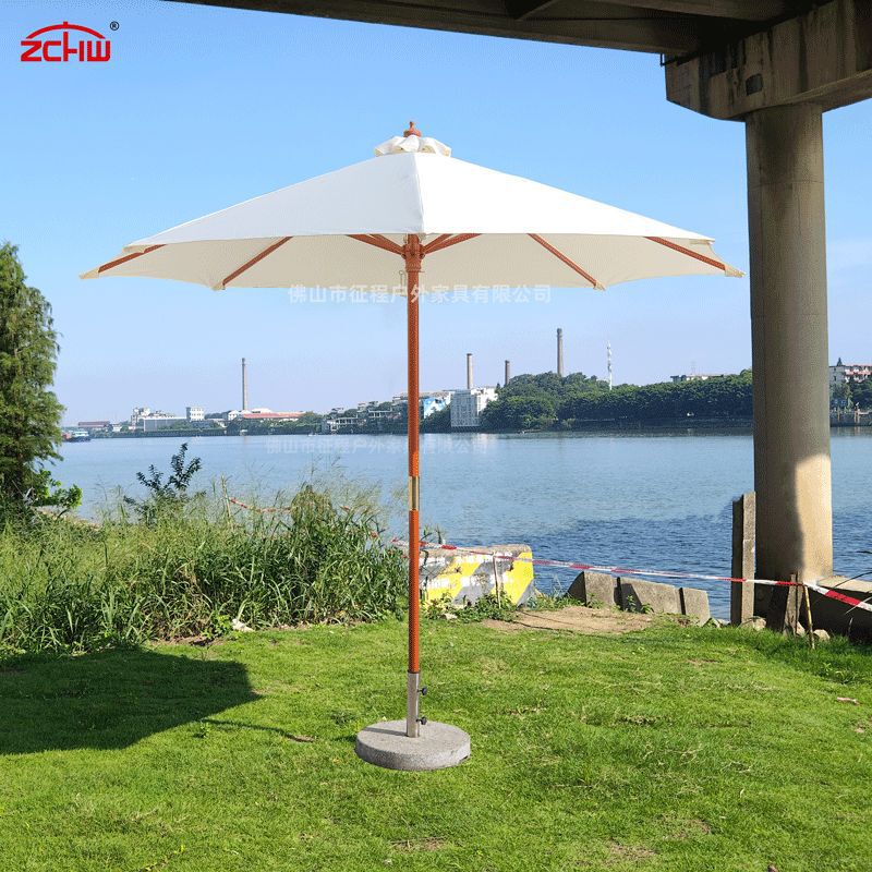 Outdoor wooden umbrella hard wooden beach umbrella leisure courtyard open-air garden large umbrella wooden pole parasol wholesale Outdoor wooden umbrella hard wooden beach umbrella leisure courtyard open-air garden large umbrella wooden pole parasol wholesale