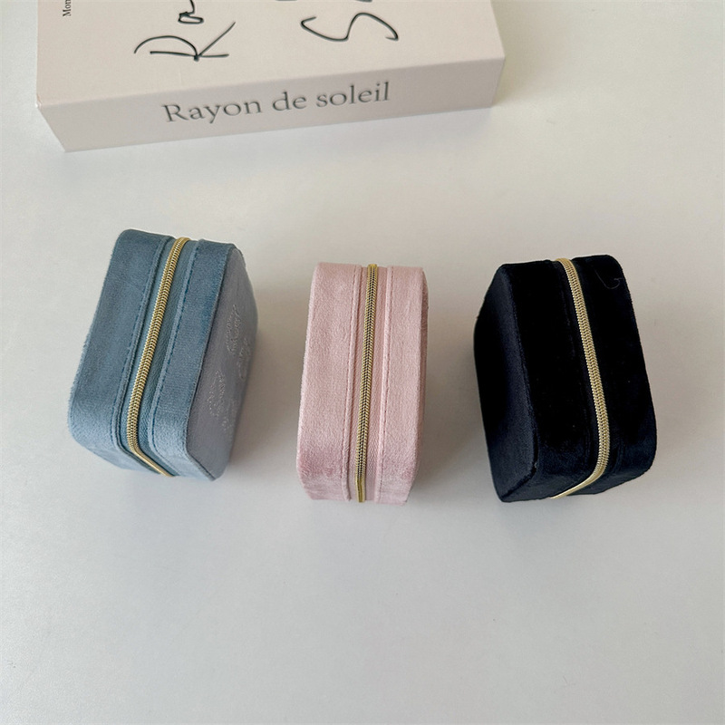 少女の心のベルベットの高級収納ケースのアクセサリーのデスクトップのアクセサリーの箱|undefined
