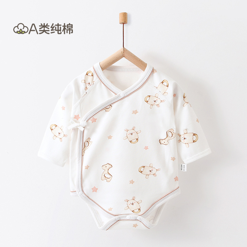 Ropa de bebé, ropa de rastreo para recién nacidos, ropa de bebé Anyang, ropa de bebé para bebés de cuatro estaciones, un abrigo de verano de algodón puro