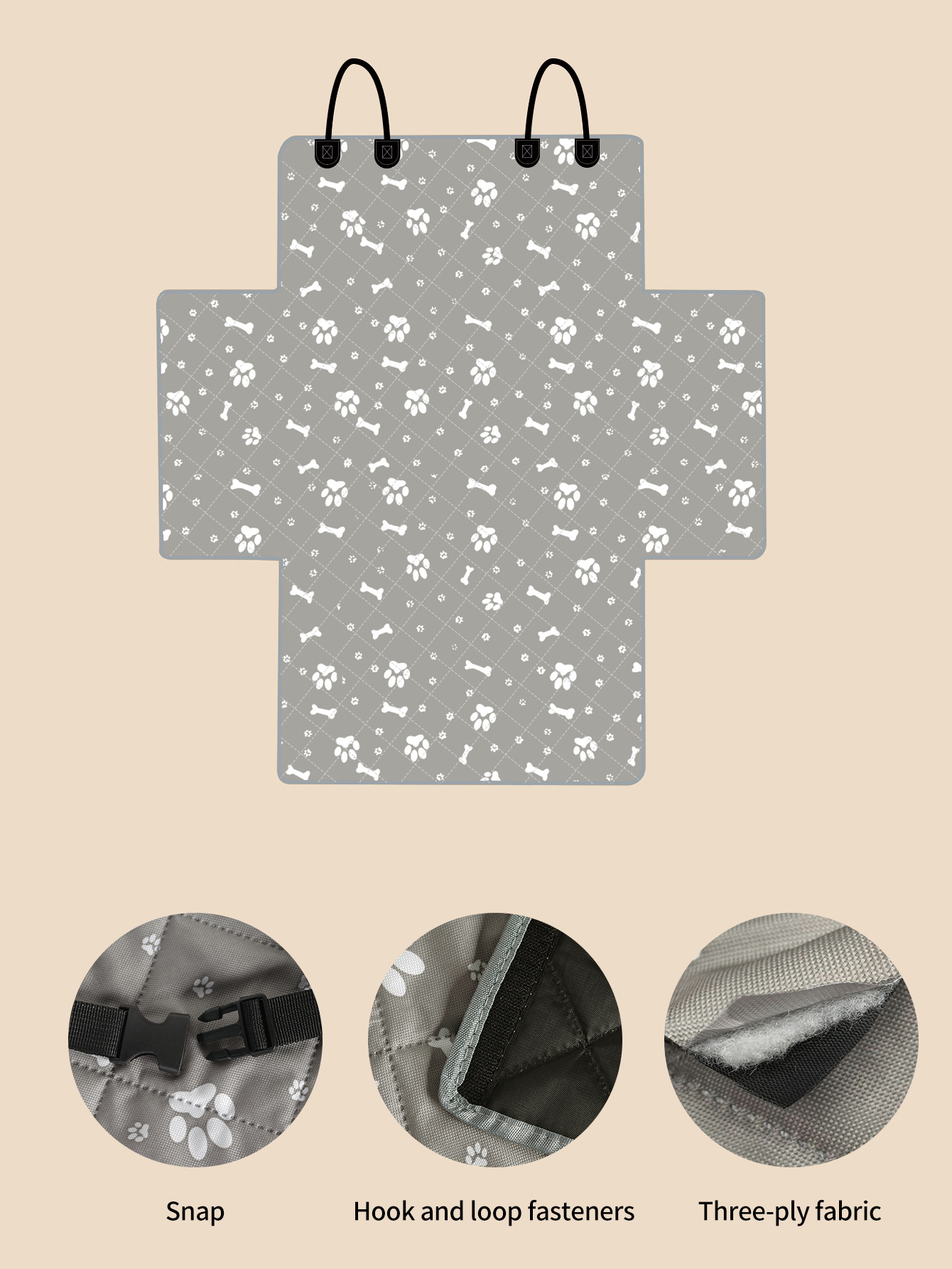 Cross-Border Popular Trunk Dog Mat Waterproof Suv-Car Pet Mat Waterproof Rear Car Pet Car Mat