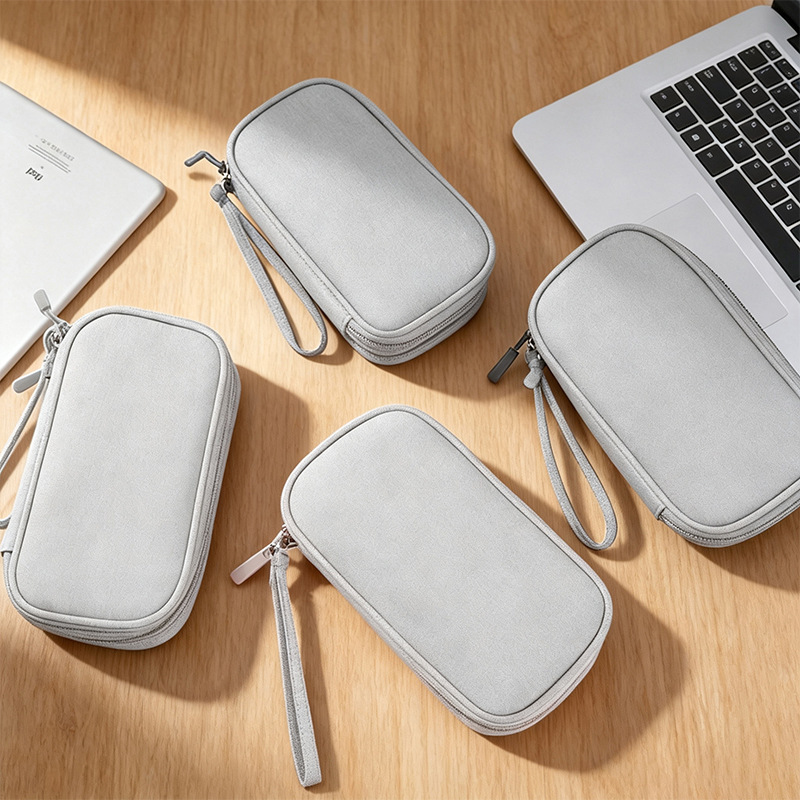 Single and double-layer data cable storage travel bag, portable charger, digital accessory bag, mobile phone, earphone, and USB drive storage bag Single and double-layer data cable storage travel bag, portable charger, digital accessory bag, mobile phone, earphone, and USB drive storage bag