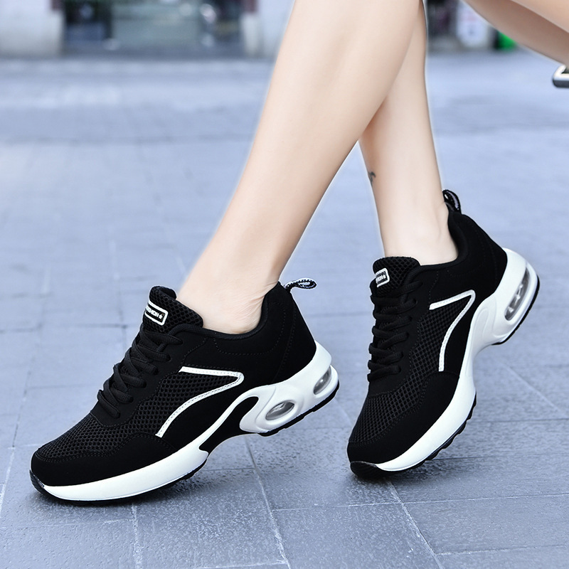 Casual Women's Shoes Fashion Black Mesh Comfortable sneaker Foreign Trade Thick Sole Flying Mesh Casual Sports Women's Shoes Casual Women's Shoes Fashion Black Mesh Comfortable sneaker Foreign Trade Thick Sole Flying Mesh Casual Sports Women's Shoes