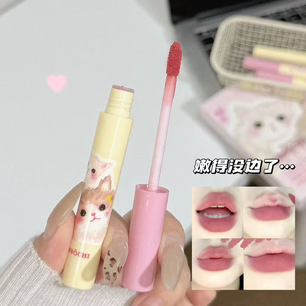 RESOCHI Miao Fancy Dream Lip Cover Box no es fácil de tocar tazas mate niebla superficie color claro transfronterizo barato lápiz labial