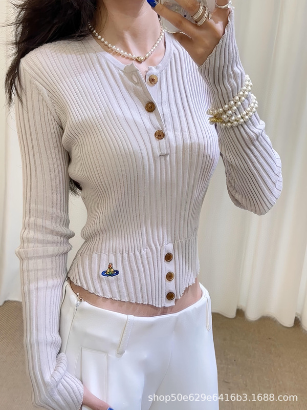 vivi土星秋冬半开领打底衫女2025新款韩系长袖修身显瘦内搭针织衫|undefined