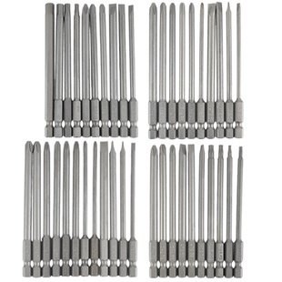 10Pc12Pc One-Word Cross Hexagonal Hollow Bit Combination 100mm Long S2 Material
