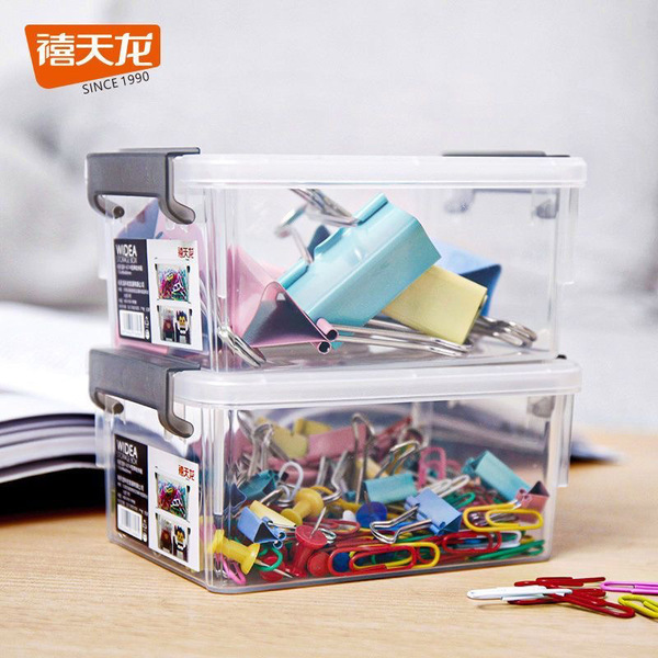 Transparent table storage box