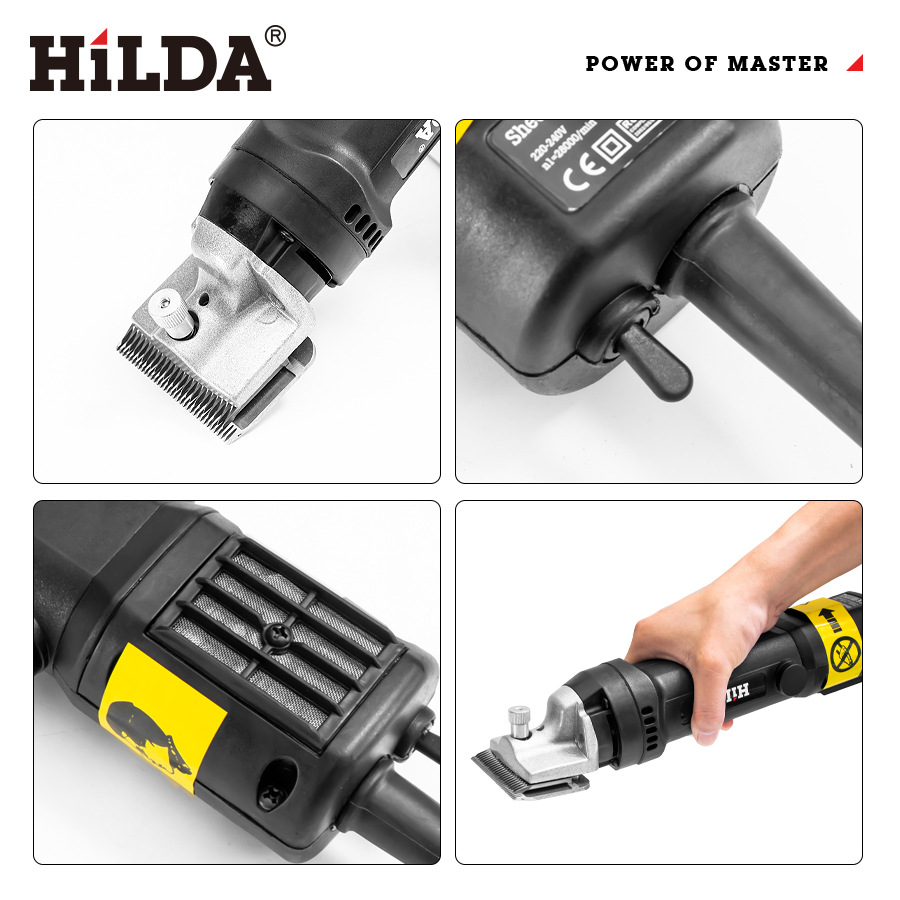 HiLDA/HILDA tijeras de pelo de caballo eléctrico Clipper de ahorro de trabajo de pelo de caballo de control de velocidad tijeras eléctricas de ganado animal