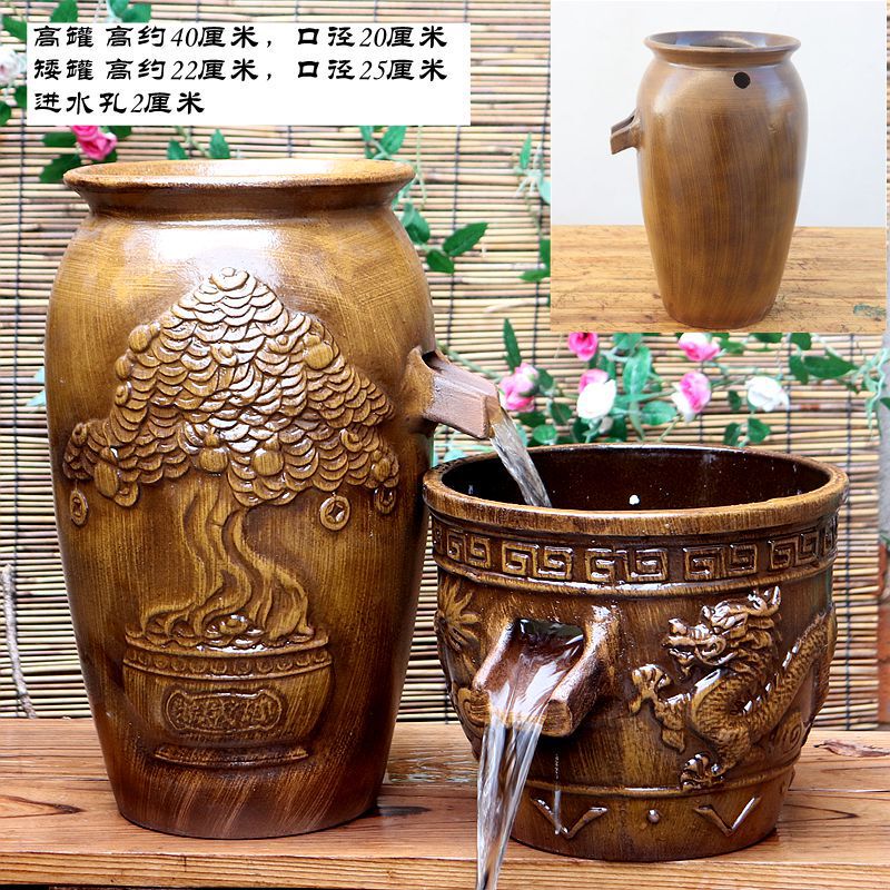Pottery Jar Method, Pottery Jar Filtration, Landscaping Fish Tank Method, Filter, Flowing Water, Ancient Water Circulation, Ancient Fish Farming, Oxygenation, Coarse Pottery, Others