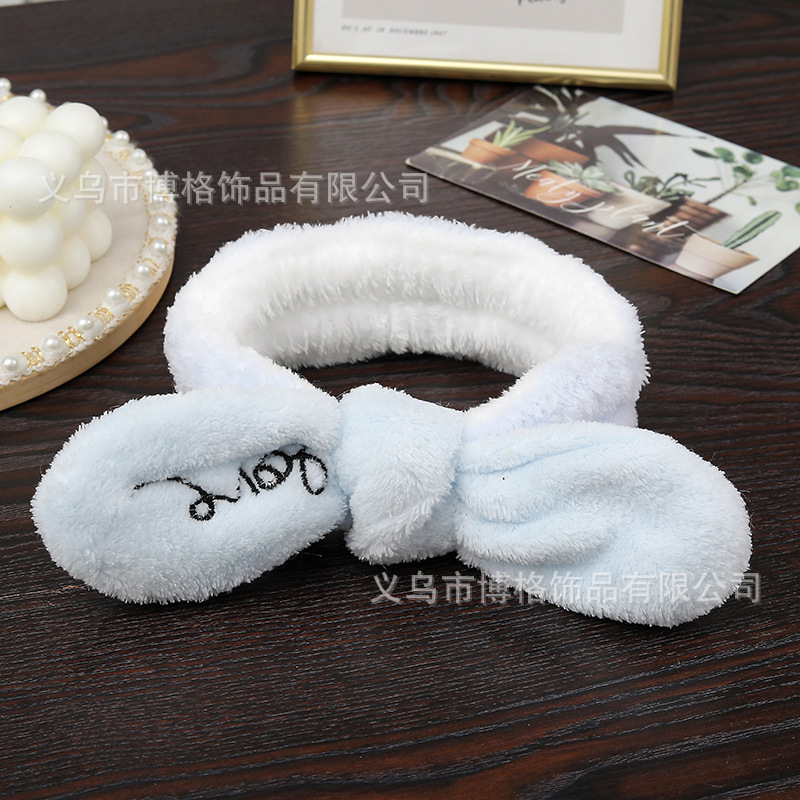 Corea del Sur Internet celebridad cara lavado pelo banda felpa arco diadema accesorios para el cabello máscara maquillaje diadema al por mayor