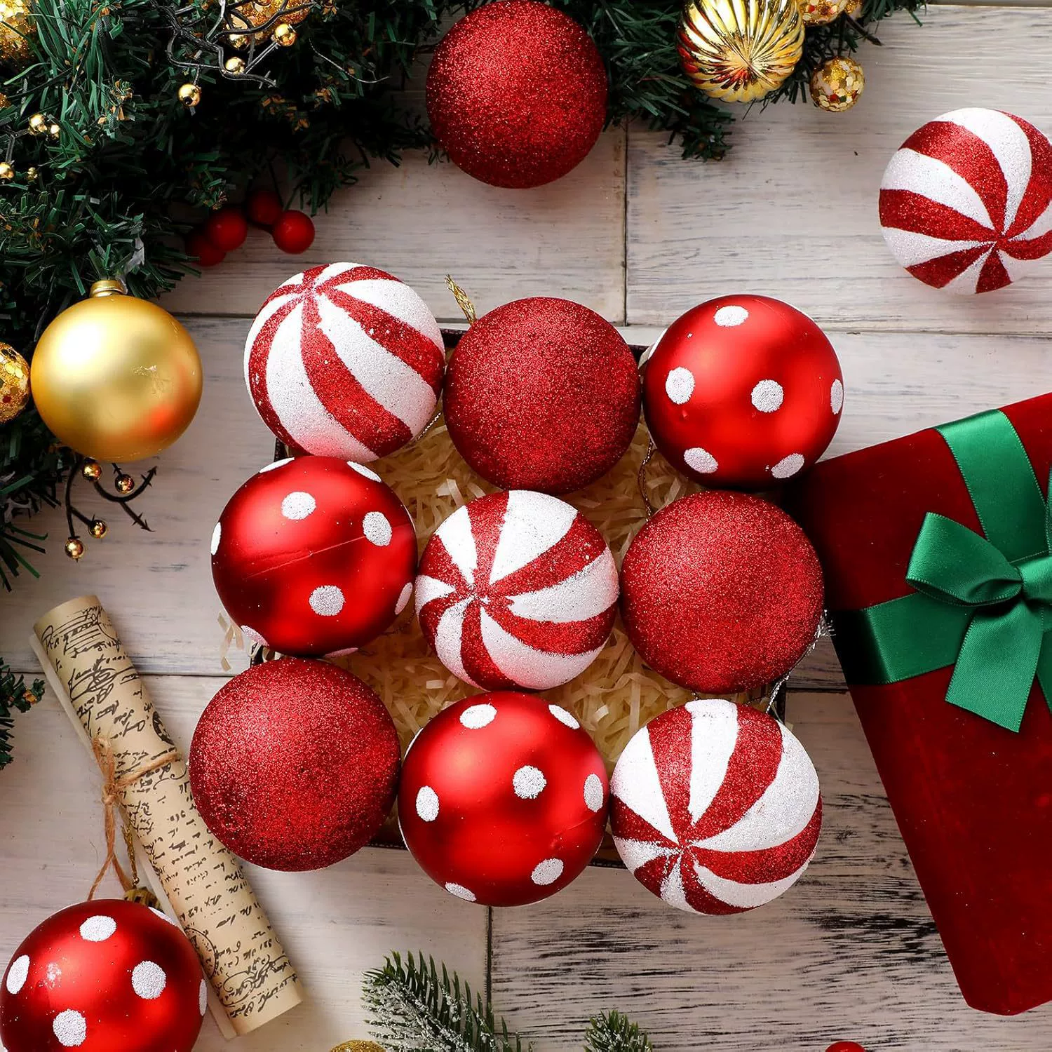 Рождественский декоративный шар, гальванический пластиковый шар, бочка 6 см, Рождественский шар, потолок торгового центра, подвеска для рождественской елки, подвесной шар