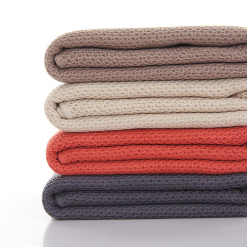 Pure cotton waffle square towel honeycomb small towel absorbent and breathable advertising gift
