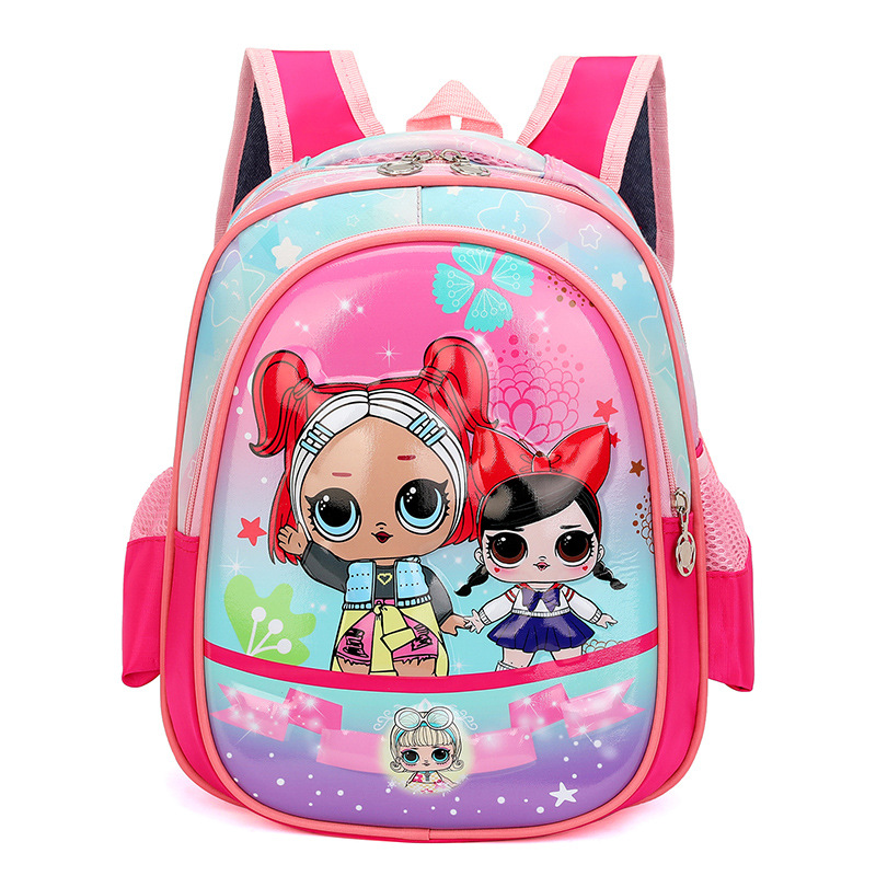 Mochila escolar de gran capacidad con diseño de unicornio para niños y niñas, mochila infantil de dibujos animados, que reduce la carga y es expandible
