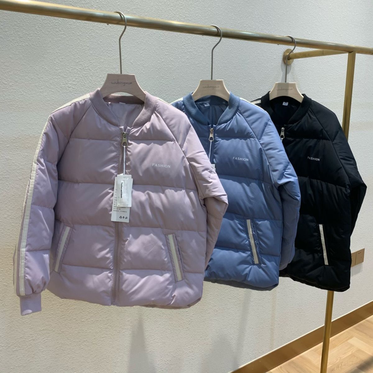 children Down Jackets Internal bile CUHK Thin section men and women Autumn and winter Middle school student new pattern school uniform Winter clothes coat