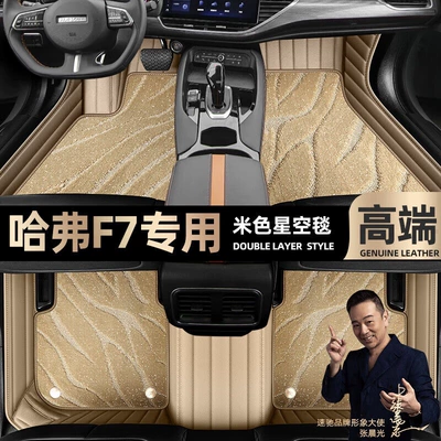 Double-Layer Starry Sky Carpet Car Ayaqaltılar (Kovriklər) - take-a-photo-of-the-car-model-year-and-leave-a-message-beige-leather-beige-starry-sky-blanket-double-layer-model