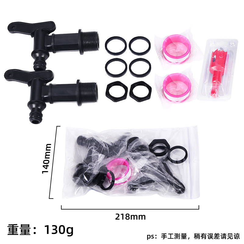 IBC Ton barril de salida conector Ton barril accesorios grifo de plástico al por mayor cubo de plástico barril de agua conector del tanque