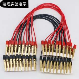 Two-Ended Crocodile Clip Wire Physics Electrical Circuit Experiment 40cm Two-Ended Clip Wire Clip