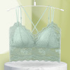 Lace wireless bra, bra top, top with cups, tank top, push up T-shirt